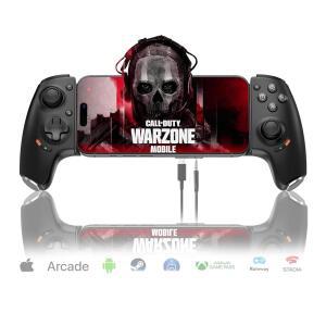 안드로이드 및 용 모바일 게임 컨트롤러 17 /16 /15 시리즈 (USB-C) PS 원격 플레이어 게임패드 PS5 /PS4 /Xbox /PC, 홀 조이스틱 /홀 트리거 /3.5mm 오디오 잭 /클라우드 컨트롤러, 플러그 앤 플레이