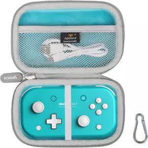 8Bitdo Lite 2 블루투스 게임패드 및 액세서리용 Aproca 블루 하드 여행용 보관 케이스