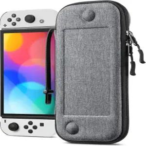 닌텐도 스위치 OLED 모델 2021/Switch 2017용 핀티 슬림 휴대용 케이스 - 핏 충격 방지 보호 여행용 보관