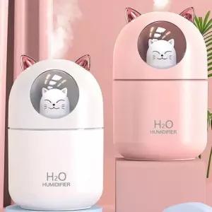 사무실가습기 USB 미니 무드등 고양이 가습기