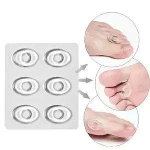WL 부드럽고 말랑한 투명 PU GEL 풋패드 쿠션 보호대 6P