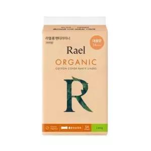 라엘 유기농 순면커버 팬티 라이너 롱 54P 대용량