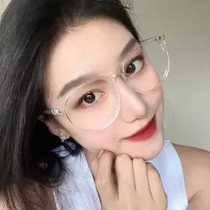TBZ 케어리즘 블루라이트차단 투명 뿔테안경 케이스 세트