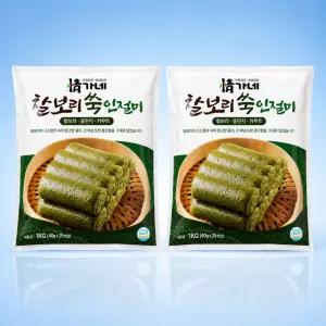 (홈쇼핑인기) 정가네 찰보리 쑥 인절미 25개 x 2팩 (콩고물 1팩 포함)