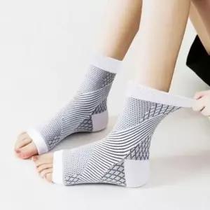 관절보호 X직조 패턴 발목 보호대 탄탄한 레저용 양말형 발목보호대 2p세트