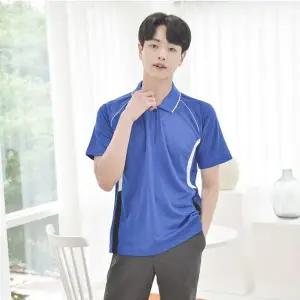 WL 교복몰 (긴팔가능) 쿨론 코발트라인 카라티셔츠 5컬러