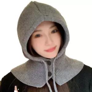 패션 여성 니트 후드모자 겨울 넥워머 바라클라바