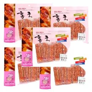 반려견 홈쿡 고소한 쌀스틱 닭고기 발육촉진 강아지 간식 400g 5P