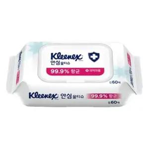크리넥스 안심물티슈 60매 12팩