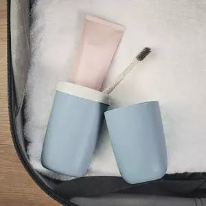 홈슨 EQG771F4 휴대용 칫솔 케이스 여행용 통 블루