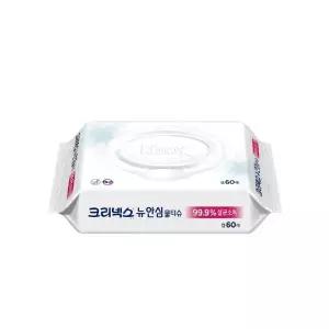 크리넥스 안심 물티슈 병원 가정 사무실 60매 10개 MNS