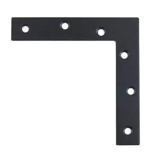 평철 120x120x2T 흑색 ㄱ자 22mm CB 앵글 철판 고정 지지대 구조물 철강