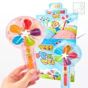 워니샵디자인 학원홍보용판촉물 뽀로로 바람개비 캔디 12EA
