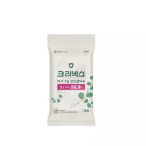 크리넥스 에코그린 안심물티슈 10매 10개