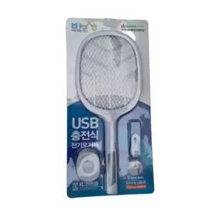 여름필수품 전자모기체 USB충전 모기채 파리채 생활용품 가정용품