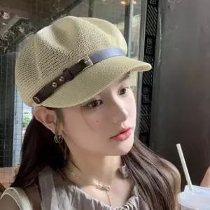 밸트 포인트 뉴스보이캡 여성 통기성 메쉬 시원 짜임