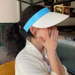 여름모자 햇빛가림 쿨니스 시원한 돌돌이 썬캡 블루
