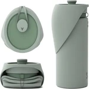 SaKER 휴대용 반려견 물병 걷기 하이킹 야외 활동에 완벽한 접이식 작동 올에서 디자인 350ml
