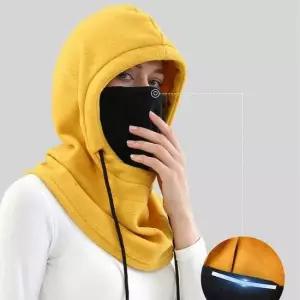 여자 얼굴 가리개 방한 바라클라바 후드 넥 워머 코디
