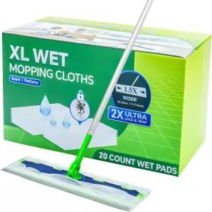 스위퍼 XL 걸레용 물티슈 20개 일회용 X대형 리필 바닥 청소용 멀티 표면 모핑 패드 전용 제외