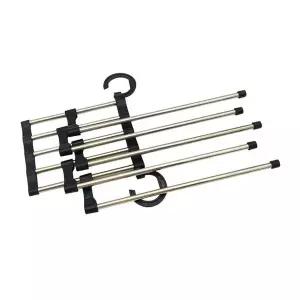 바지걸이 RCM882C6 5단 바지 정리 행거 옷걸이 블랙