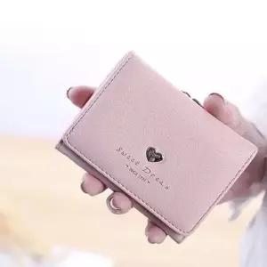 20대 30대 여자 선물용 델리 가죽 반지갑 핑크 세일