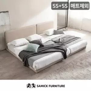 삼익가구 루시 슬림형 저상형 패밀리 침대 SS+SS 매트제외)