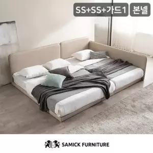 삼익가구 루시 슬림형 저상형 패밀리 침대 SS+SS 파워 본넬 매트리스)+가드1