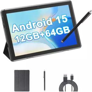 HOTTABLET 태블릿 10인치 안드로이드 15 RAM 12GB 4+8Expand ROM 2+8MP 듀얼 카메라 6000mAh