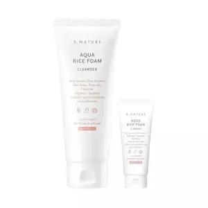 에스네이처 아쿠아 라이스 약산성 클렌징폼 160ml+20ml