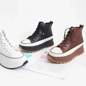 [하프클럽/다잇템]여자 FW 두꺼운굽 캐쥬얼 하이탑 스니커즈