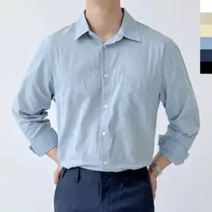 남성여름셔츠 1P 남성여름남방 오버핏 셔츠 카라 남성 긴팔 남방 여름 시원한