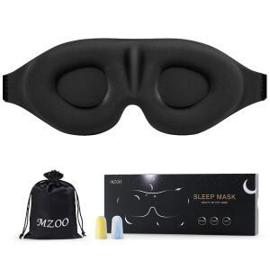 MZOO 남녀공용 수면 차단 오목한 윤곽 부드럽고 마스크 몰드 3D 야간용 편안한 조명