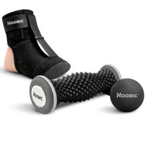 NOOBIC 야간 아치 뒤꿈치 부목 긴장 라크로스 아킬레스건염 부드러 박차 롤러 편안하고