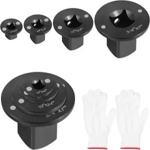 로우 프로파일 임팩트 소켓 어댑터 세트 좁은 공간을 위한 4PCS 드라이브 래칫 컨버터 키트 3/4인치 대 1