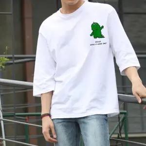 롱반팔공룡 반팔티 반바지추가 세트가능 빅사이즈 남여공용 티셔츠 커플티 면티 순면