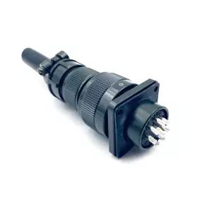 MS3106A18-8S 산업용 원형 커넥터 1세트 MIL-DTL-5015 시리즈 나사 8핀 접촉 솔더 남성 스트레이트 쉘 크기