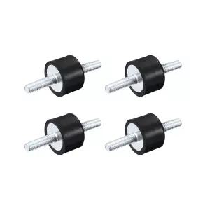 uxcell 고무 마운트 4pcs M5x15mm 남성 진동 차단기 쇼크 업소버 D15mmxH10mm