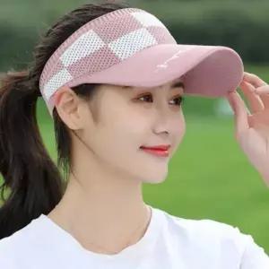 코디 테니스 선바이저 니트 챙 운동용 골프 패션 여성 썬캡 모자 모두팜