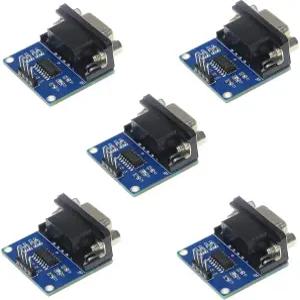 HiLetgo 5pcs RS232에서 TTL 컨버터 모듈 COM 시리얼 포트 보드 MAX3232 MAX232CSE까지