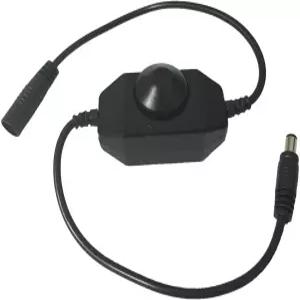 TronicsPros DC 12V-24V 3A LED 스트립 디머 스위치 테이프 컨트롤러 PWM 인라인 로터리 COB SMD 5050 3528