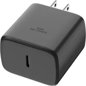 삼성 초고속 충전기 45W USB-C 충전 월 - 갤럭시 S26 S25 S24 S23 S22 울트라 플러스 S20 노트10 탭 S8 PD