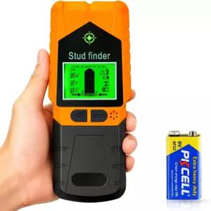 스터드 파인더 벽 스캐너 - HD LCD 디스플레이와 스마트 칩이 장착된 6 in 1 전자 우드 AC 와이어 금속