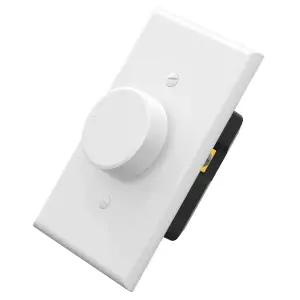 조광 가능한 LED CFL 및 백열등 전구용 ELEGRP 디지털 회전 스위치 단극/3방향 벽판 포함 UL 목록 1팩 매트