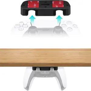 맥바젤 언더 데스크 마운트 PS5/PS4 컨트롤러 PlayStation 5/4 호환되는 테이블 스탠드 홀더 - 블랙