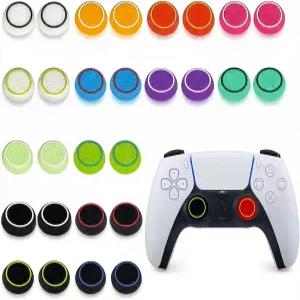 PS4/PS5/Xbox 컨트롤러 액세서리를 위한 Inoostar 28PCS 최적화 실리콘 엄지 그립 및 조이스틱 캡 14가지