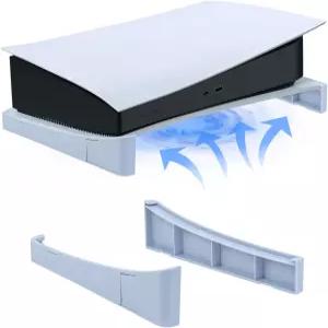 PS5용 톨레섬 수평 스탠드 PlayStation 5 디스크 및 디지털 에디션과 호환되는 데스크 베이스 액세서리 -