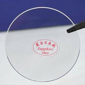 시계 유리 사파이어 교체 플랫 1.0mm-1.2mm 직경 16-40mm 투명 크리스탈 1개
