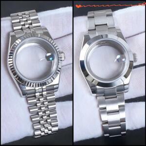 NH35 시계 케이스 Datejust Oyster 사파이어 유리 무브먼트 28.5mm 다이얼 부품 용 36mm/39mm 904L 스테인