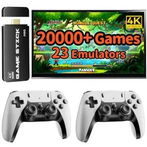 FCHOZY 2026 업그레이드된 레트로 게임 콘솔 노스탤지어 스틱 프로 4K HDMI 20 000개 이상의 및 23개의
